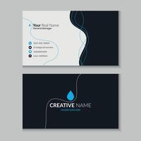 Modern and creative elegant business card template design vector