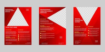 creative business flyer template for professional branding needs. A4 size vector