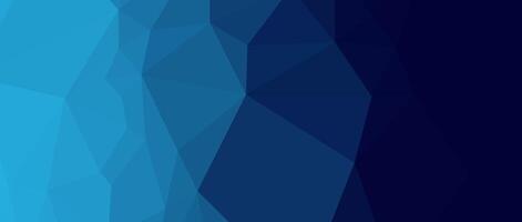 Abstract gradient blue and dark blue polygon background. Graphic design vector