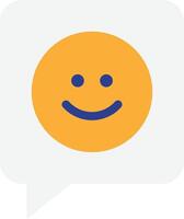 Chat Message Happy vector