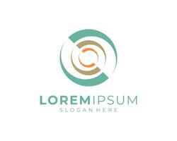 Abstract Circular Motion Circle Dynamic Round Cycle Rotation Icon Logo Design Illustration vector
