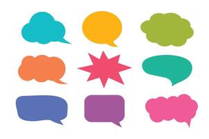 Set of callout, speech bubbles, chats, vector