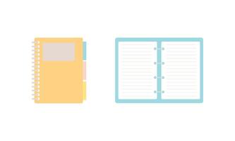 notebook pages . vector