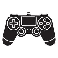 Classic Game Controller Silhouette design Illustration vector