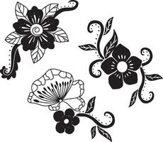 Floral Decorative Set vector