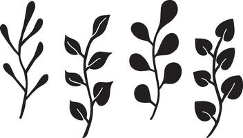Leave Plant Set vector