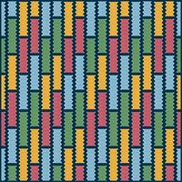 abstract pattern with colorful retro style vector
