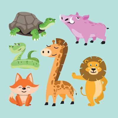 Animal mascot design. Animal pack.
