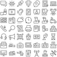 Journalism Journalist Icon Set. Perfect for user interface, application vector