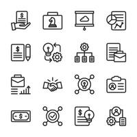 Set of icons for business and finance website vector