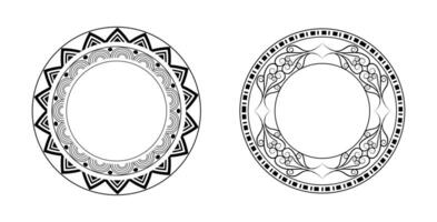 Decorative frame Elegant Element for Design on Black Colour vector