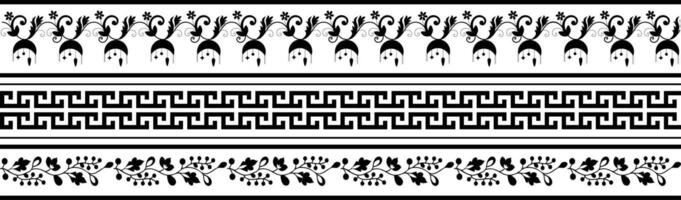 set of border elements ornament vector