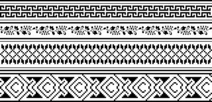 set of border elements and page decoration vector