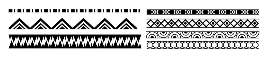 set of border elements and page decoration elements art vector