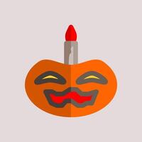 Design Illustration graphic of pumpkin icon with flat style. Suitable for UI, mobile design, web design, etc vector