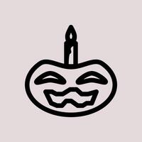 Design Illustration graphic of pumpkin icon with line style. Suitable for UI, mobile design, web design, etc vector