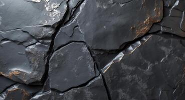 Abstract dark gray multicolor metallic texture with natural stone appearance suitable for urban design and background applications. photo