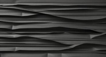 Black Corrugated Paper Texture for Craft Projects Elegant Background for Design and Branding with Empty Space for Custom Text photo