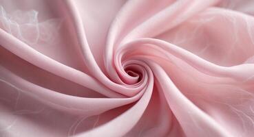 Soft pink abstract background with flowing pastel fabric textures for elegant design and branding purposes. photo