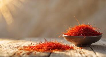 Exploring the Richness of Saffron and Its Cultural Importance in Global Cuisine. photo
