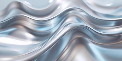 Abstract metallic waves texture for modern design and background concepts photo