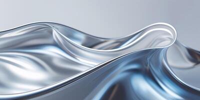 Abstract metallic waves texture for modern design and background concepts. photo