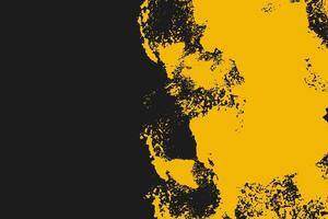 Black and Yellow Grunge Urban Texture with Grainy Spray Effect. Yellow Fragmented Grungy Texture. Dust Overlay Grain Texture Background vector