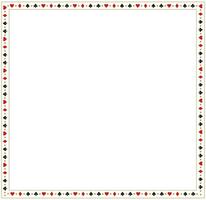 Playing Card Symbols Frame Border vector