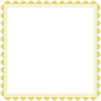 Golden Decorative Retro Style Square Lace Frame Border vector