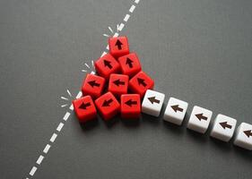 Reach an insurmountable boundary. To fail despite great effort and diligence. To change strategy or abandon a line of work in favor of alternative options. Uncompromising boundaries. photo