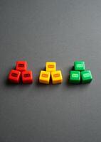 Sort letters into useful and spam. Prioritize by urgency. E-mail and correspondence. Positive, negative and vacillating answers. photo