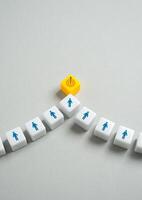 A common goal that attracts people to itself. Gather around a common goal. Teamwork. Collaboration of participants. Point of attraction to the problem. photo