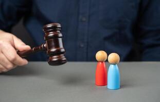 Dispute resolution court. Search for a compromise. Dispute resolution. Mediation of conflicting parties. Judicial system and its jurisdiction. photo