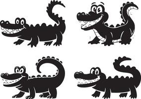 Whimsical Alligator Art for Creative Projects vector