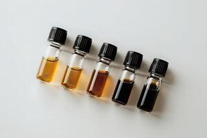 Exploring Different Shades of Essential Oils. A Comprehensive Guide to Color Variations and Their Significance in Aromatherapy, the Properties and Applications of Various Essential Oils. photo