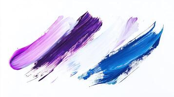 Abstract Colorful Swirls of Paint on White Background photo