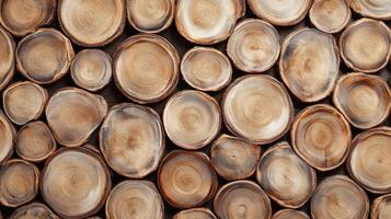 Close-Up View of Circular Wood Grain Pattern photo