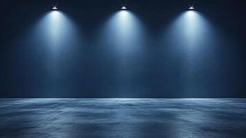 Soft beams highlight a dark, textured surface, creating an intriguing ambiance photo