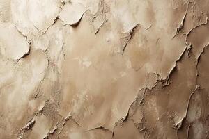 Minimalist soft clay texture background in warm beige tones with natural light reflections creating an organic atmosphere photo