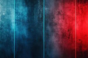 Dark concrete walls enhanced with subtle blue and red neon lights create a moody atmosphere, offering ample space for overlay text and modern design elements in ultra-HD photo