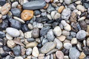 Texture, background. pebbles for landscaping pebbles close-up samples, designer pebbles, background photo