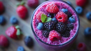 Mixed berries ingredient smothie photo