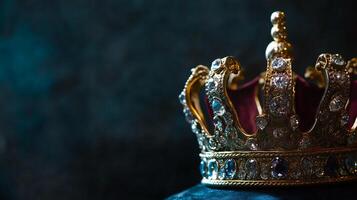 A dazzling crown embellished with gems stands out photo