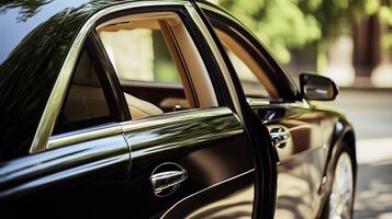 Luxury sedan interior features upscale car photo