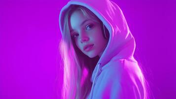 Stylish fashion teenager model photo