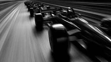 line of formula trim cars challenge photo