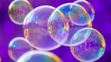 A mesmerizing display of bubbles photo