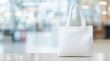 White Tote Bag Mockup photo