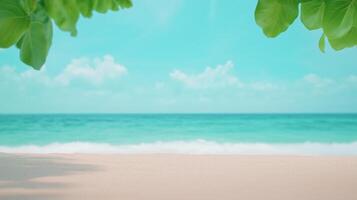 Tranquil Tropical Beach with Turquoise Water and Cloudy Sky in Phuket Thailand for Relaxation and Summer Vacation Background Concept photo