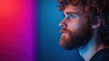 Colorist Working in Modern Studio with Advanced Tools for Creative Color Grading and Artistic Expression photo